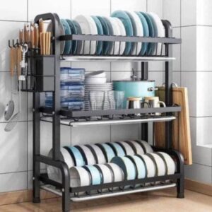 3 steps plate rack with drainer 35,000